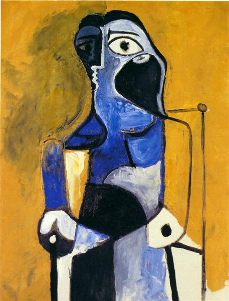 Pablo Picasso Classical Paintings Seated Woman Female Portraits